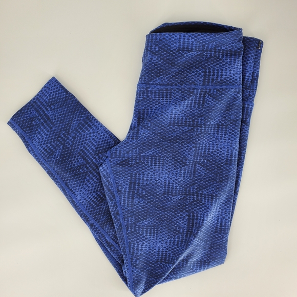 Tuff athletics blue large leggings gym workout - Picture 3 of 8